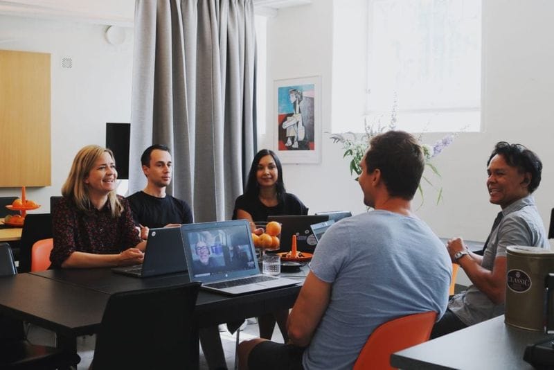 The Dugga team in discussion