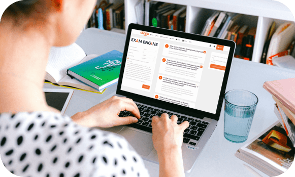 A teacher preparing an exam in the Dugga Exam Engine